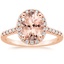 14K Rose Gold Odessa Halo Diamond Ring (1/5 ct. tw.), smalltop view