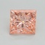 1.58 Ct. Fancy Intense Pink Princess Lab Grown Diamond
