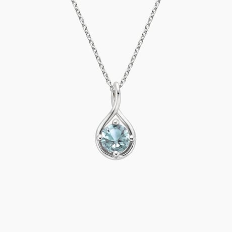 Aquamarine Twist Necklace