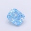 1.39 Ct. Fancy Vivid Blue Cushion Lab Grown Diamond
