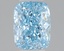 1.22 Ct. Fancy Vivid Blue Cushion Lab Grown Diamond