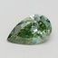 1.64 Ct. Fancy Vivid Green Pear Lab Grown Diamond