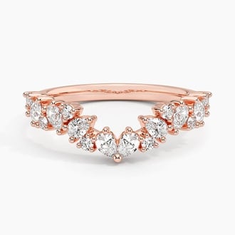 Olivetta Contoured Diamond Ring (1/2 ct. tw.) in 14K Rose Gold