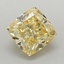 1.01 Ct. Fancy Intense  Yellow Cushion Lab Grown Diamond