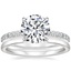 Platinum Luxe Elodie Diamond Ring (1/4 ct. tw.) with Liv Wedding Ring
