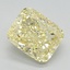 1.90 Ct. Fancy Intense Yellow Cushion Lab Grown Diamond