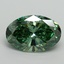 4.01 Ct. Fancy Vivid Pacific Green Oval Lab Grown Diamond