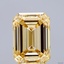7.01 Ct. Fancy Yellow Emerald Lab Grown Diamond