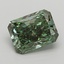 2.98 Ct. Fancy Vivid  Green Radiant Lab Grown Diamond