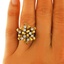 The Brielle Ring, smalltop view on a hand