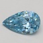 0.56 Ct. Fancy Vivid Blue Pear Lab Grown Diamond