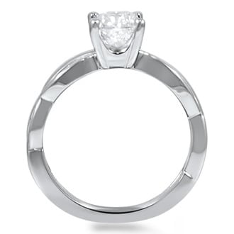 Custom Dynamic Twist Solitaire Ring
