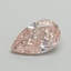 0.51 Ct. Fancy Intense Pink Pear Lab Grown Diamond