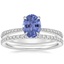 Platinum Elena Diamond Ring with Luxe Ballad Diamond Ring (1/4 ct. tw.)