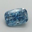 1.57 Ct. Fancy Vivid Blue Cushion Lab Grown Diamond
