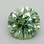 1.26 Ct. Fancy Vivid Green Round Lab Grown Diamond