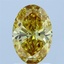 1.51 Ct. Fancy Intense  Yellow Oval Lab Grown Diamond
