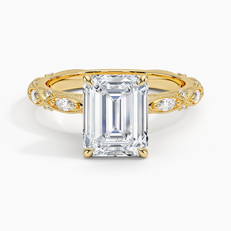 Milgrain Engagement Ring