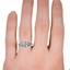 The Daelan Ring, smallzoomed in top view on a hand