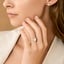 Platinum Tacori Sculpted Crescent Knife Edge Diamond Ring, smalladditional view 2