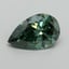 1.01 Ct. Fancy Vivid Pacific Green Pear Lab Grown Diamond
