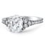 Custom Fishtail Pave Engagement Ring