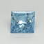 1.14 Ct. Fancy Vivid Blue Princess Lab Grown Diamond