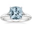 18K White Gold Reverie Solitaire Ring, smalltop view