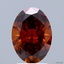 2.06 Ct. Fancy Deep  Orange Oval Lab Grown Diamond