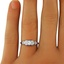 The Amala Ring, smalltop view on a hand
