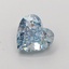 1.37 Ct. Fancy Blue Heart Lab Grown Diamond