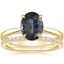 14K Yellow Gold Dawn Diamond Ring with Luxe Ballad Diamond Ring (1/4 ct. tw.)