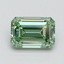 1.53 Ct. Fancy Vivid Pacific Green Emerald Lab Grown Diamond