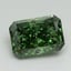 3.15 Ct. Fancy Vivid Pacific Green Radiant Lab Grown Diamond
