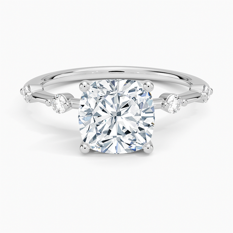18K White Gold Aimee 1.4mm Diamond Ring