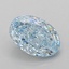 1.07 Ct. Fancy Vivid Blue Oval Lab Grown Diamond