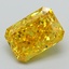 3.01 Ct. Fancy Vivid Yellow Radiant Lab Grown Diamond