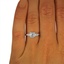 The Carlotta Ring, smalltop view on a hand