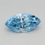 0.41 Ct. Fancy Vivid Blue Marquise Lab Grown Diamond