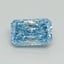 1.01 Ct. Fancy Vivid Blue Radiant Lab Grown Diamond