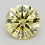 0.84 Ct. Fancy Intense Yellow Round Lab Grown Diamond