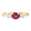 Modern Ruby Vintage Ring