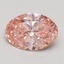 1.51 Ct. Fancy Intense Pink Oval Lab Grown Diamond