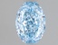 1.10 Ct. Fancy Vivid Blue Oval Lab Grown Diamond