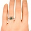 The Janetta Ring, smallzoomed in top view on a hand