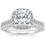 14K White Gold Odessa Diamond Ring (1/5 ct. tw.) with Marseille Diamond Ring (1/3 ct. tw.)