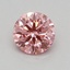 0.36 Ct. Fancy Vivid Pink Round Lab Grown Diamond