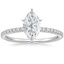 Platinum Ballad Half Coverage Diamond Ring (1/8 ct. tw.), smalltop view