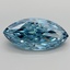 8.17 Ct. Fancy Vivid  Blue Marquise Lab Grown Diamond
