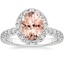 18K White Gold Estelle Halo Diamond Ring (3/4 ct. tw.), smalltop view